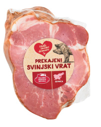 prekajen svinjski vrat, pakirano, cena za kg